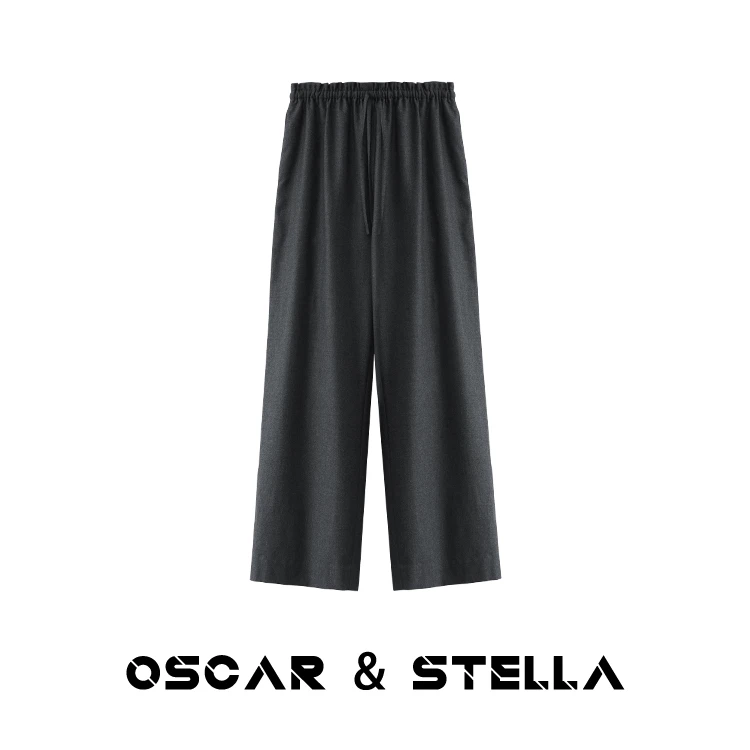 OSCAR&STELLA【迷雾谷】100纯羊毛舒适百搭显瘦羊毛直筒裤 164 5831