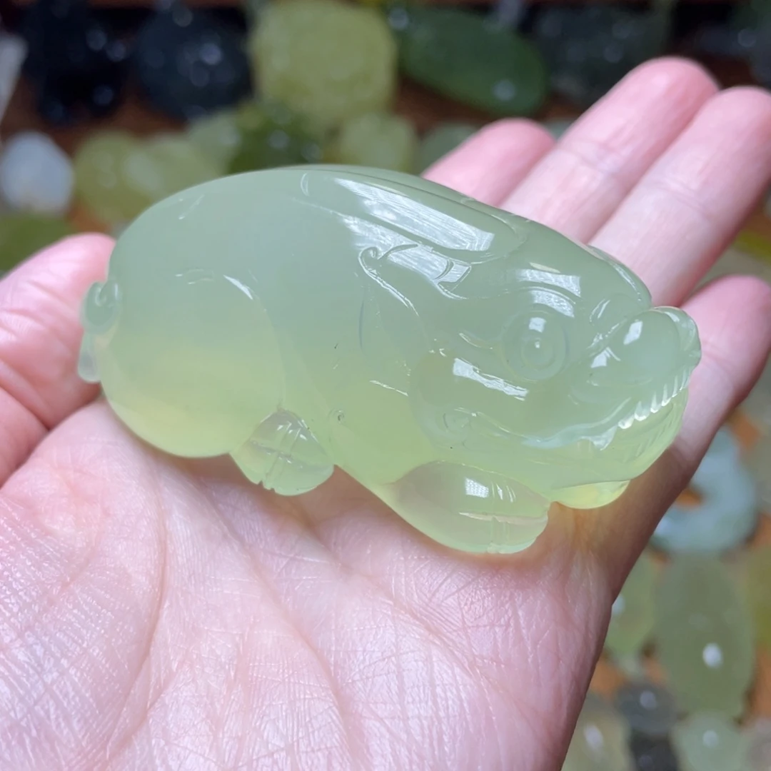 岫玉未镶嵌手把件