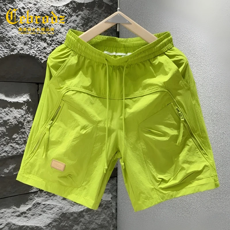 法国Cebrodz夏季新款速干工装运动短裤男百搭宽松透气休闲五分裤