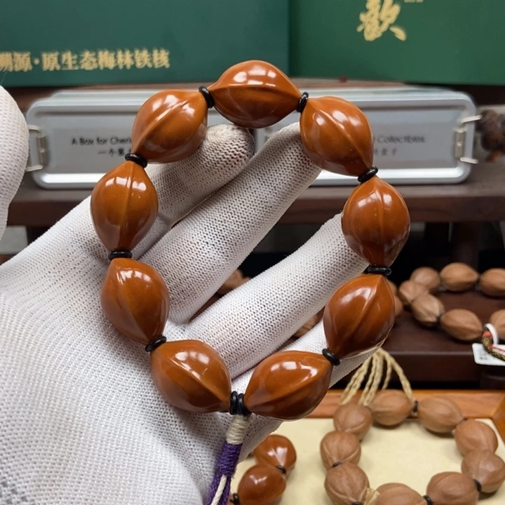 手串橄榄核1928三花打底