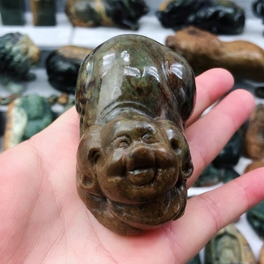 岫岩河磨玉（透闪石质玉）未镶嵌把件