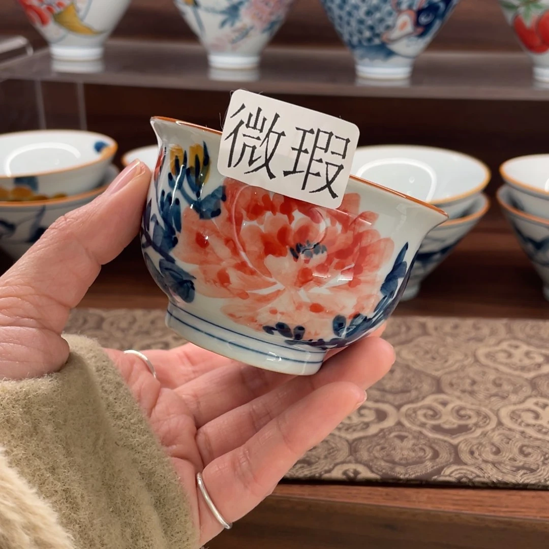 有瑕釉下彩纯手绘