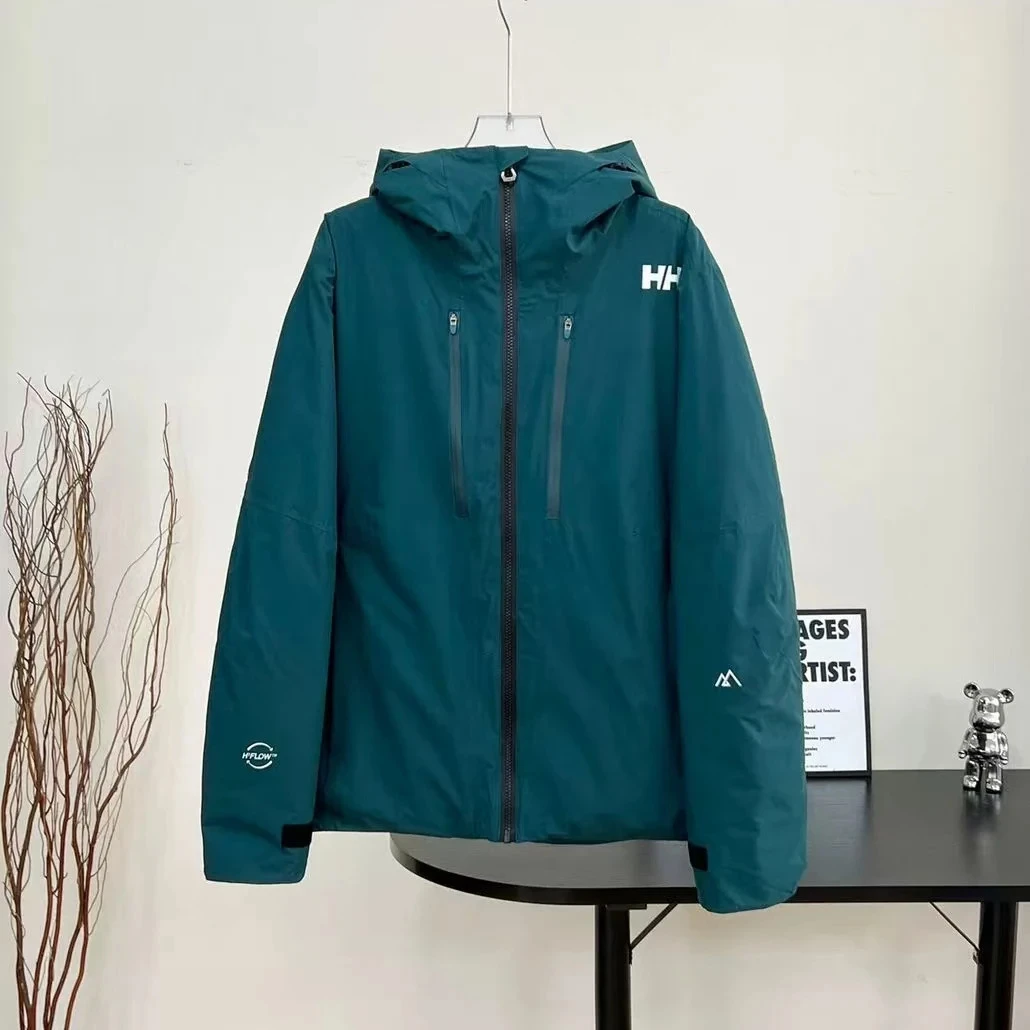 HELLY HSN///户外冲锋滑雪连帽情侣保暖男女外套