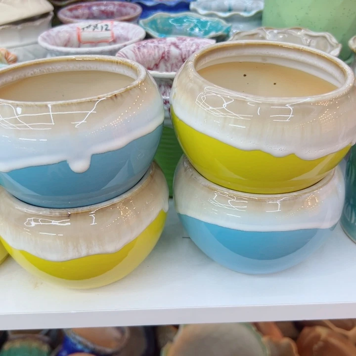 有孔，满10元发货多肉陶瓷花盆