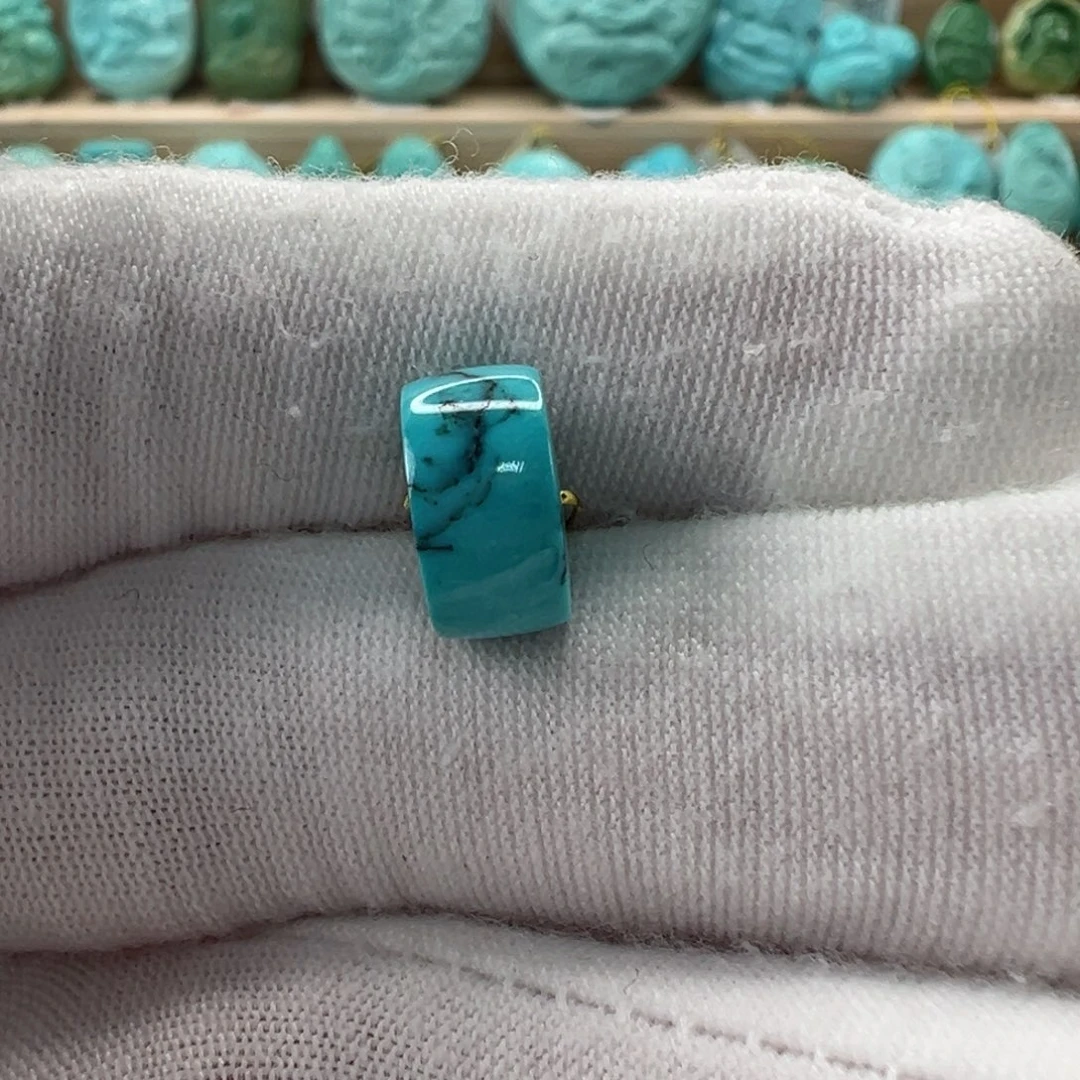 未镶嵌绿松石直切珠 10.3x5.6mm