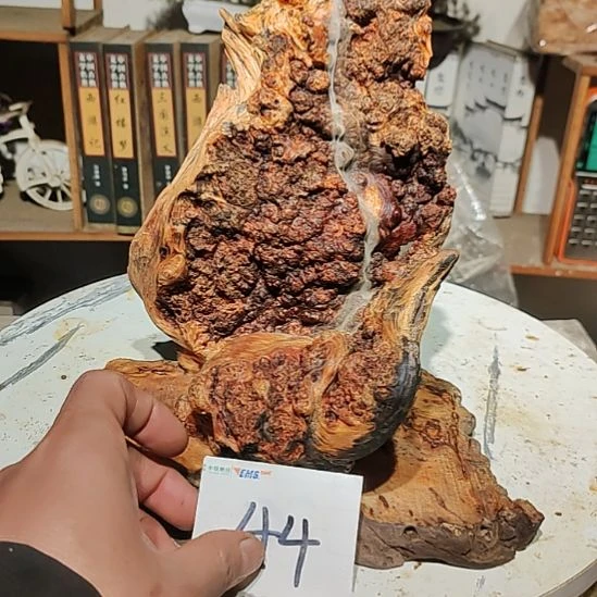 Z***g泥塑44北沉香琥珀木天然造型山水摆件