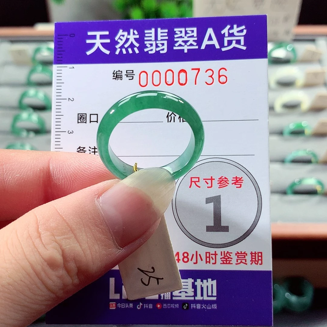 未镶嵌戒指翡翠25号