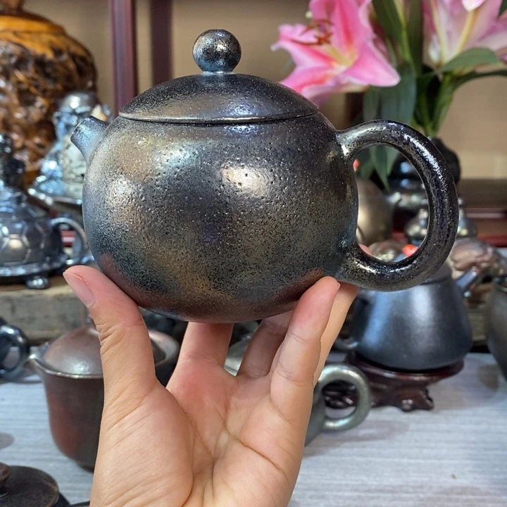 建水紫陶柴烧特级壶