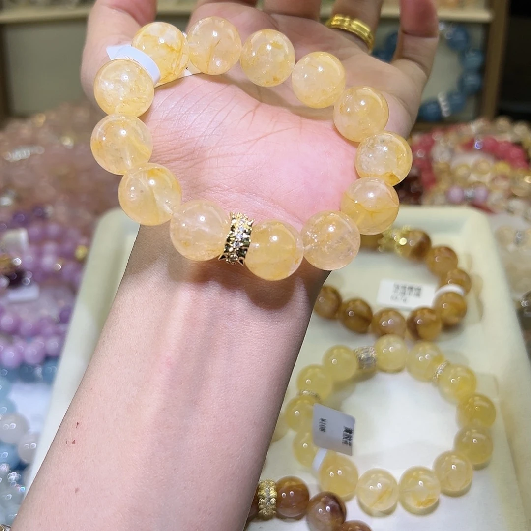 水晶手链未镶嵌李**048小时鉴赏