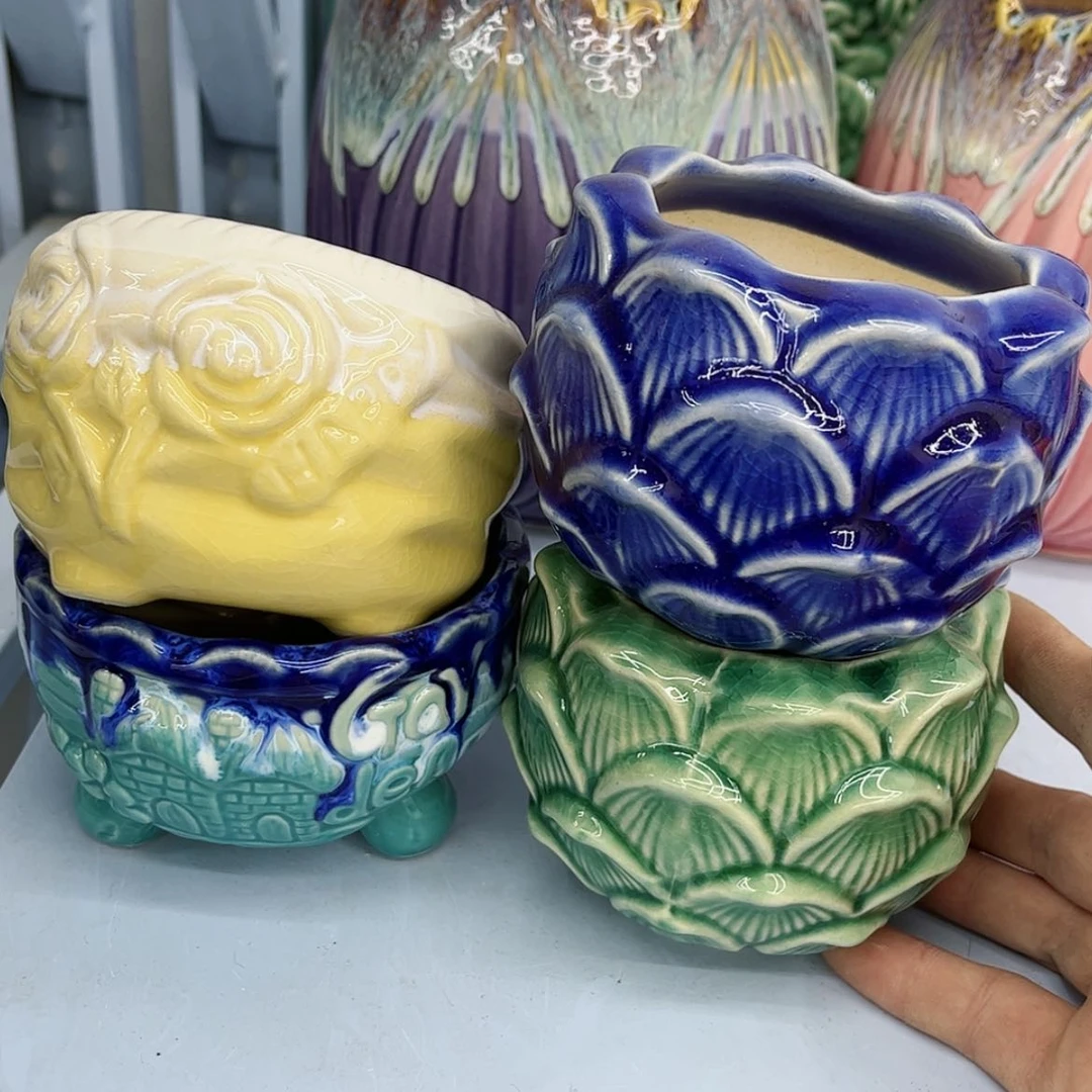 【闪购商品】陶瓷多肉绿植陶瓷花盆