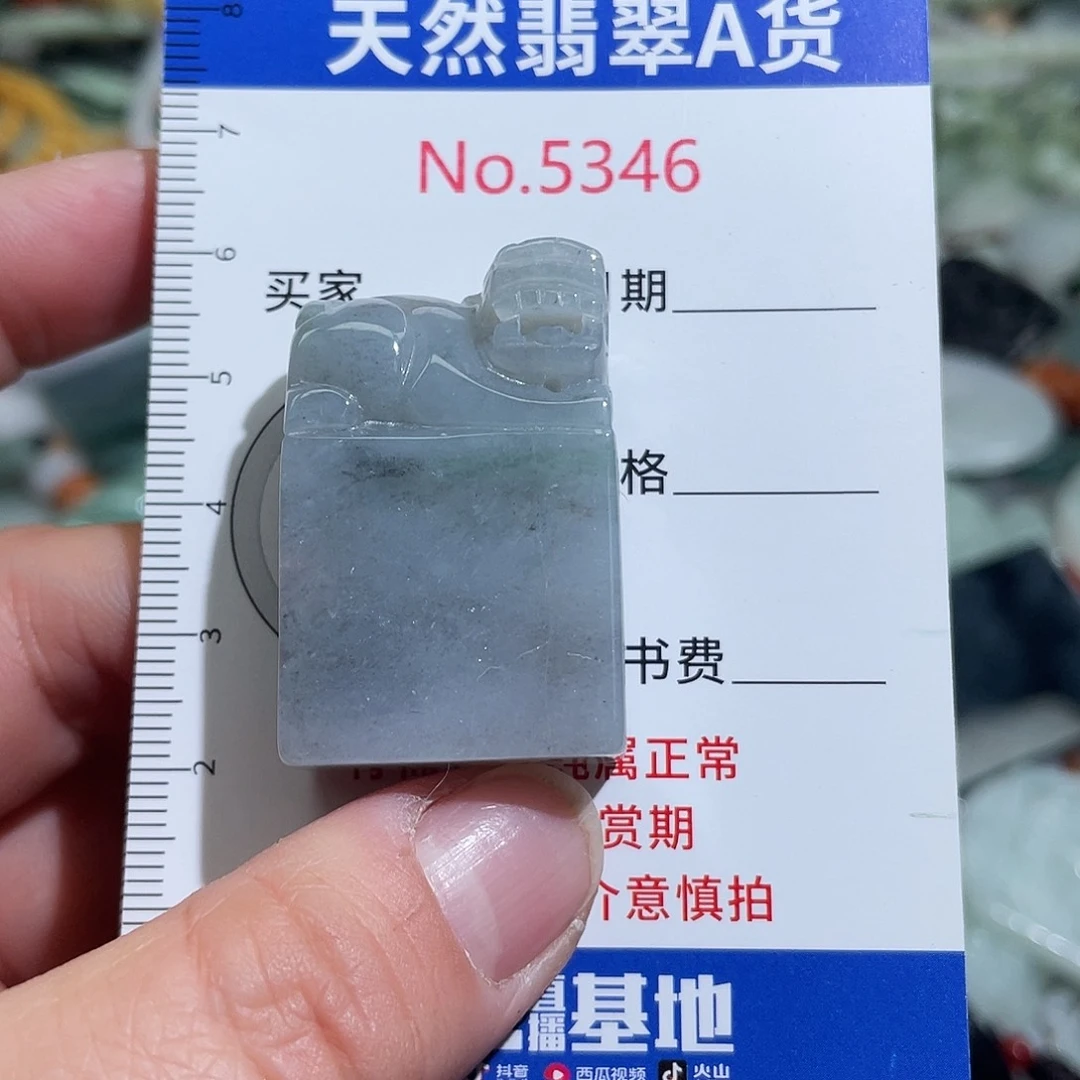 翡翠未镶嵌挂件5346