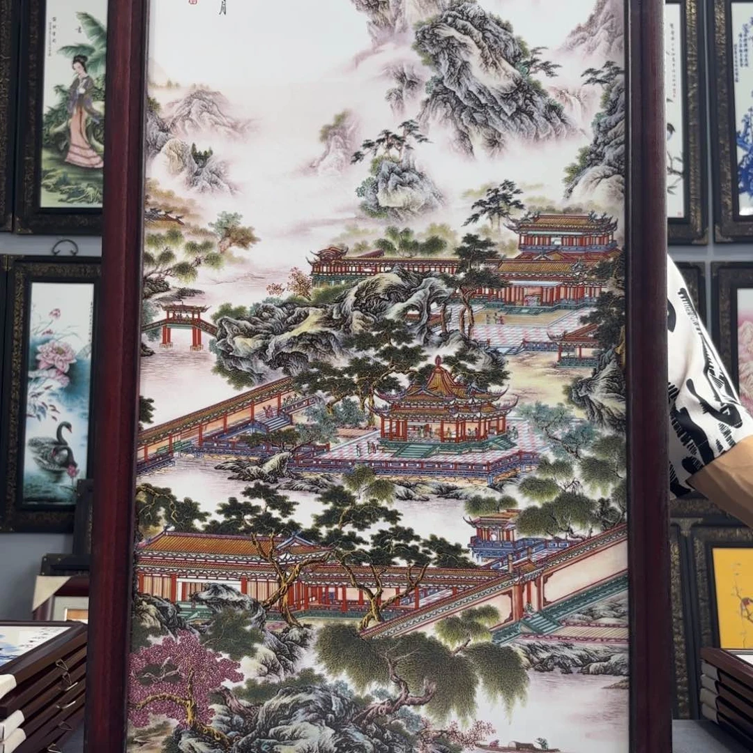 摆件景德镇陶瓷瓷板画