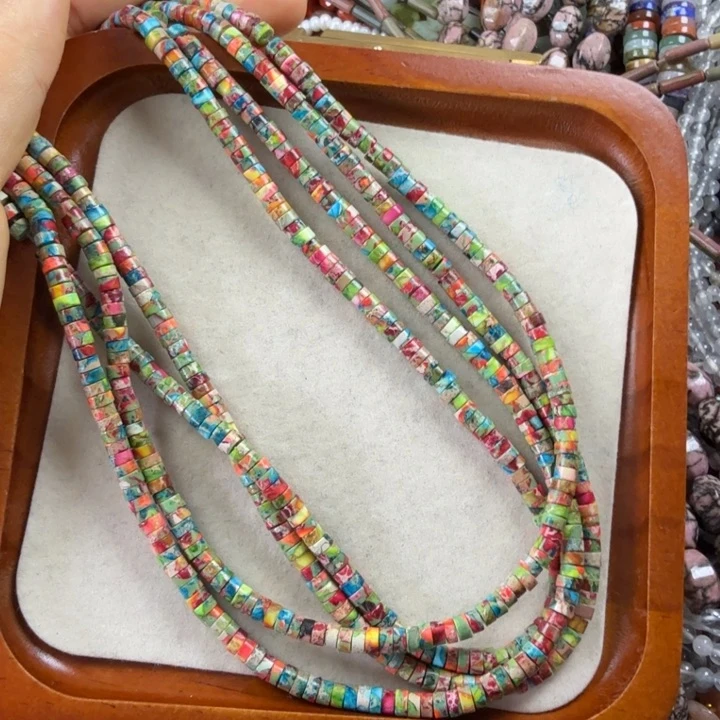 查罗石合金散珠卡2*4直切一条