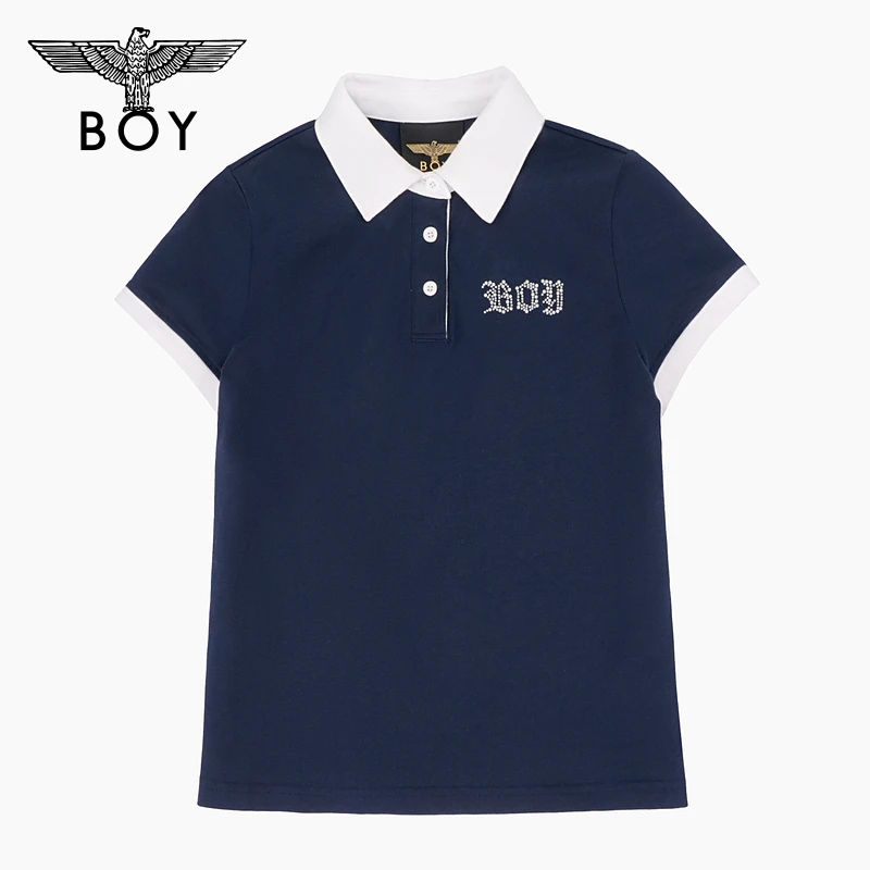 BOY LONDON女款时尚潮流百搭通勤针织短袖POLO衫W01060