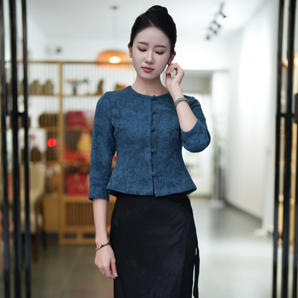 玉家人【勐澜】傣族服装改良服饰中国风民族风新中式上衣