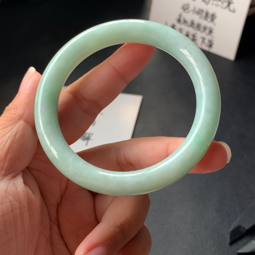 墨***丶未镶嵌手镯翡翠56.8-10.5-9