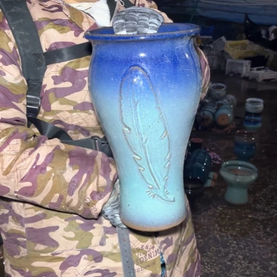 红陶口18高34瑕疵