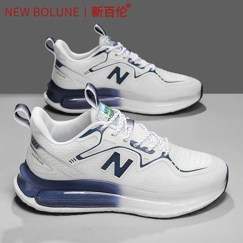 新百伦运动鞋2025新款夏季透气气垫减震情侣跑步鞋百搭休闲运动鞋