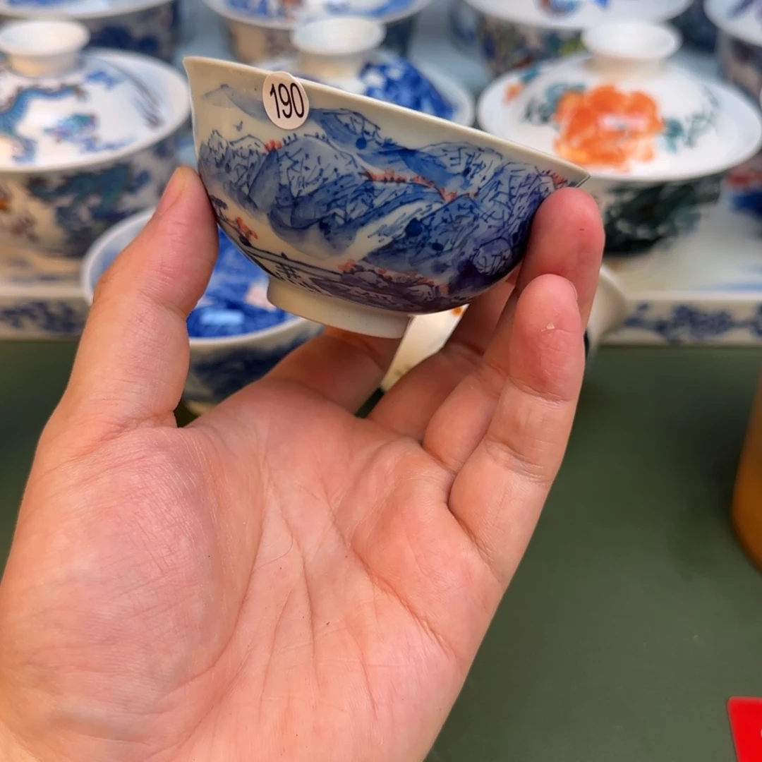 彦祖纯手工手绘茶具190