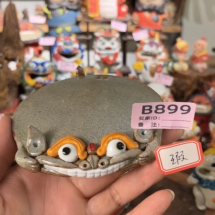 泥塑纯手工茶宠摆件