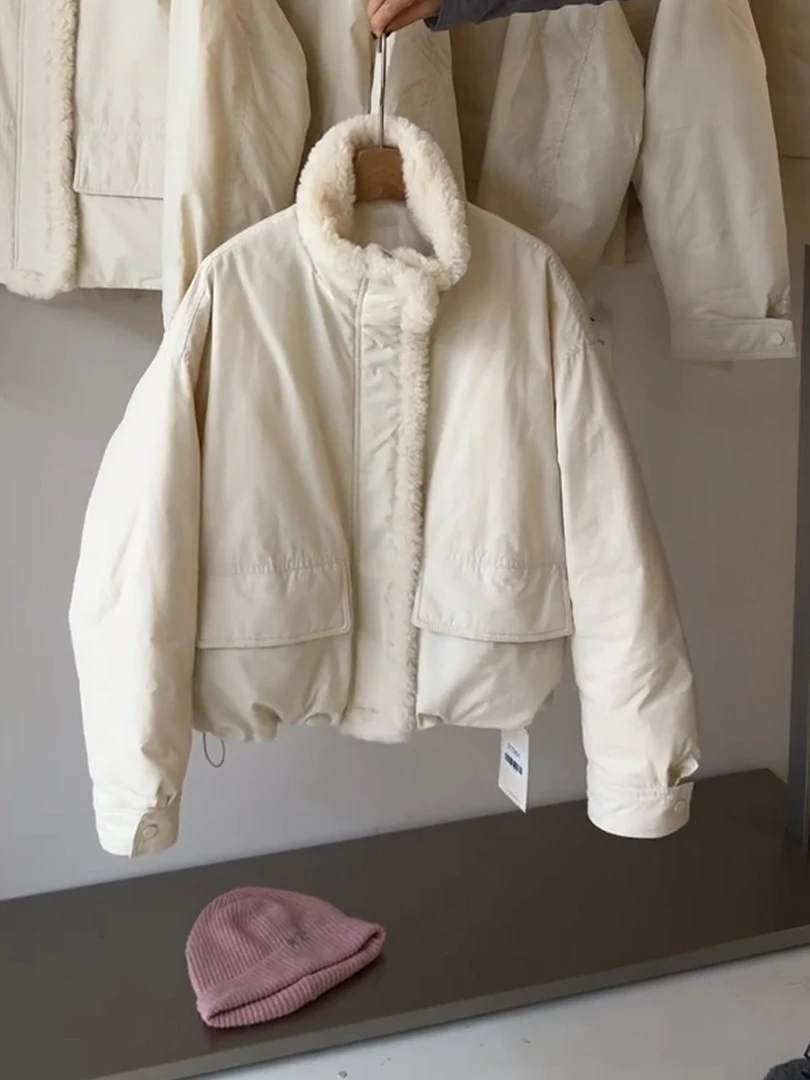 韩版短款棉服女2025冬季新款爆款时尚小个子韩系面包服保暖外套