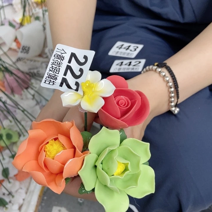 杯手工制作陶瓷花