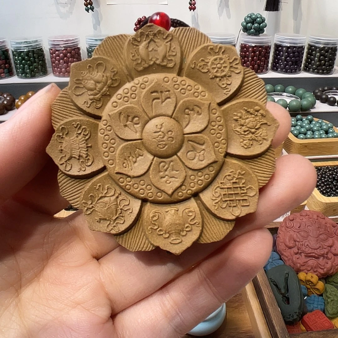 泥塑破结归元八宝牌牌