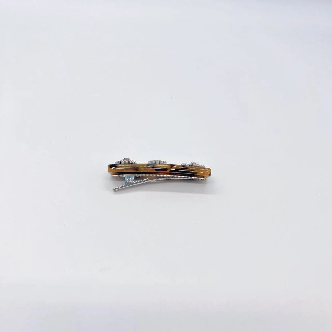 Mi33 方形豹纹字符标鸭嘴夹 Y79060S4-1