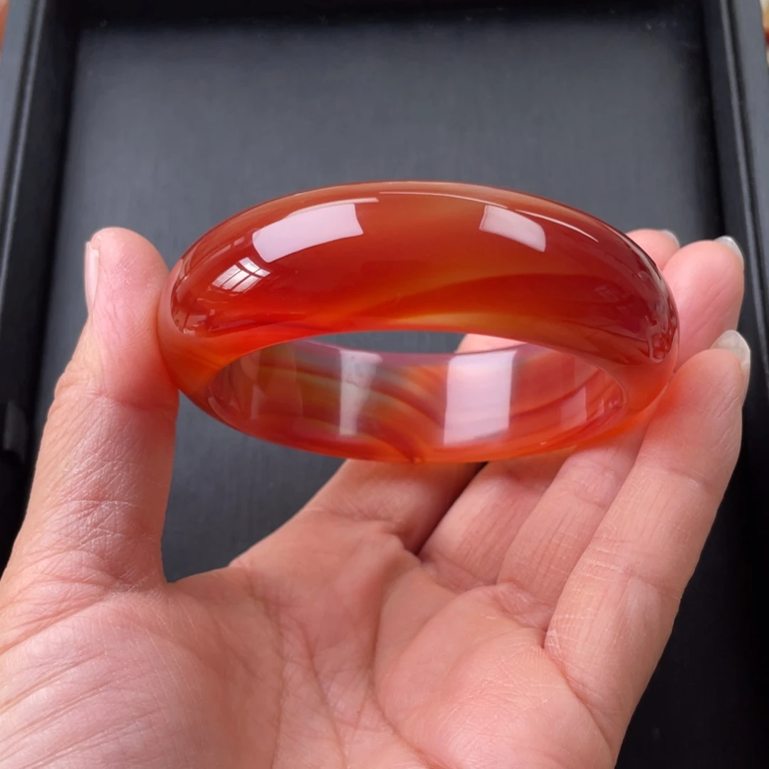 玛瑙/玉髓手镯未镶嵌57圈口