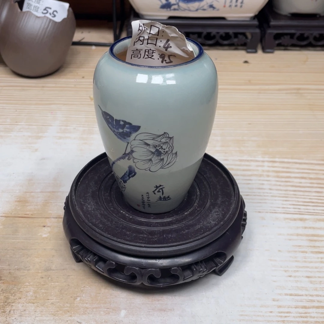 紫砂花盆陶瓷艺术花盆陶瓷