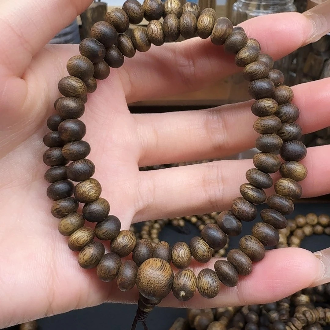 沉香碎屑沉香算盘珠双圈07/10.8g
