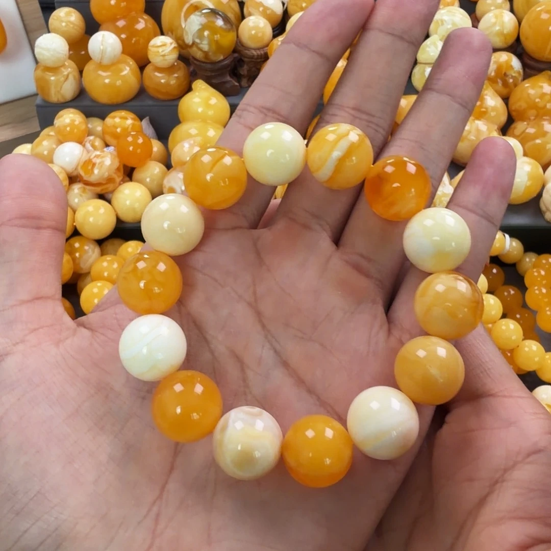 琥珀未镶嵌珠宝奇石15mm