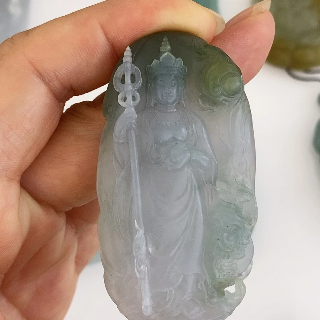 定制翡翠未镶嵌翡翠吊坠
