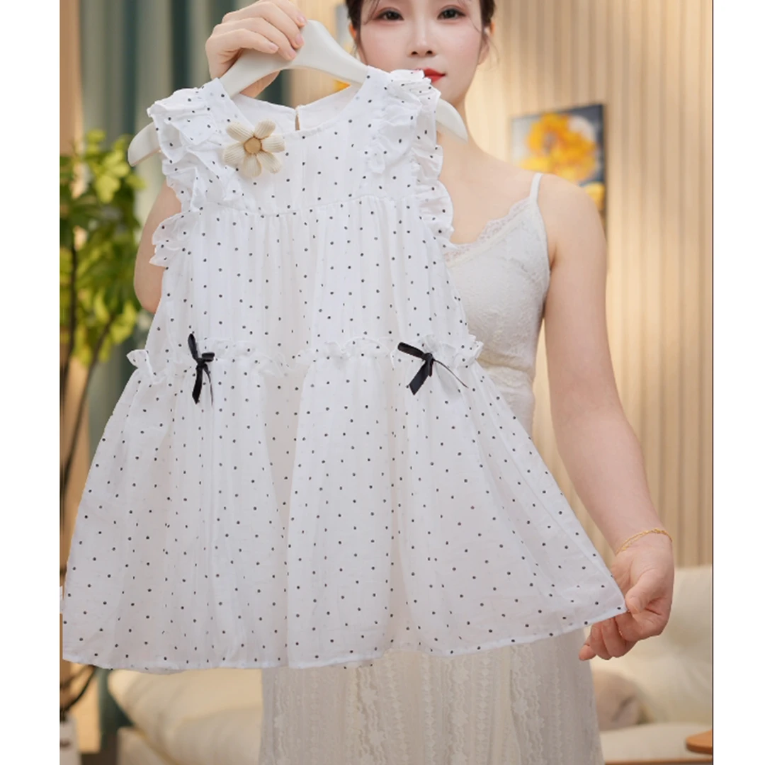 862女童连衣裙波点圆点夏季女孩夏装女童