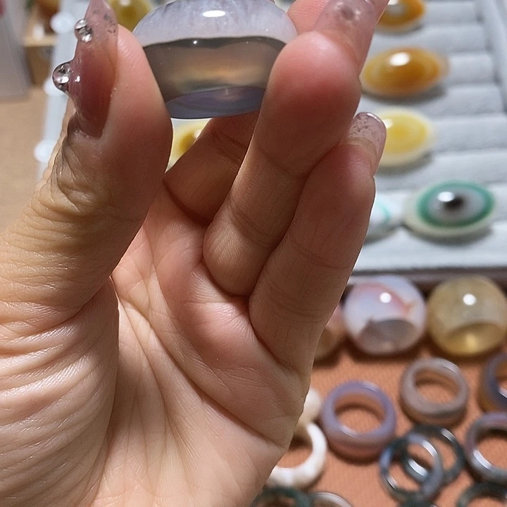 玛瑙/玉髓未镶嵌戒指