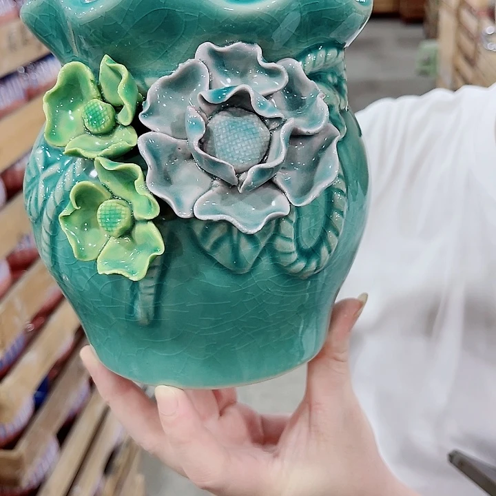 有孔，凑10元包邮陶瓷花盆发货！