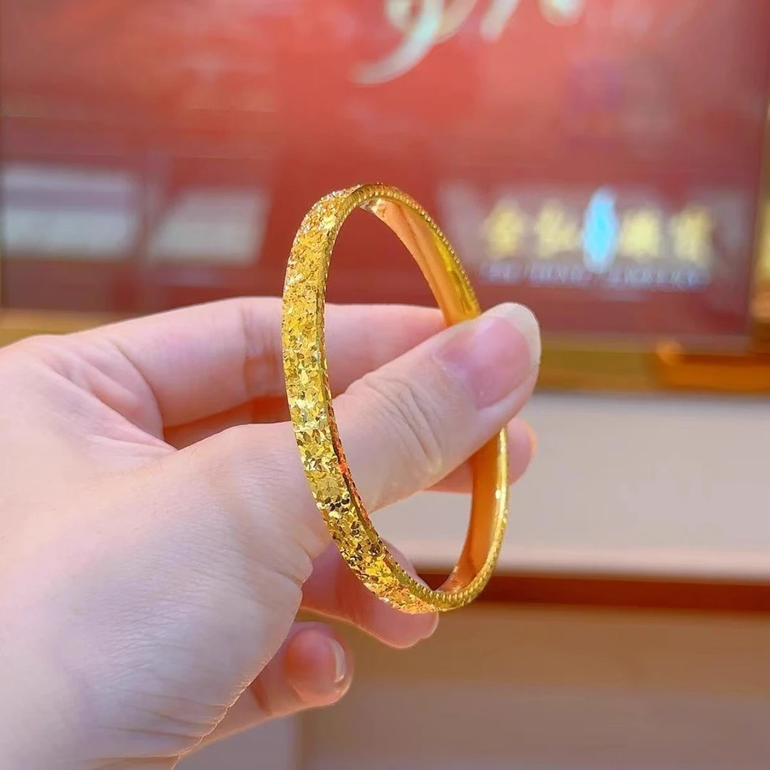 钛钢手镯 碎冰冰三面爆闪手镯女款2025新款轻奢高级感镯子礼物