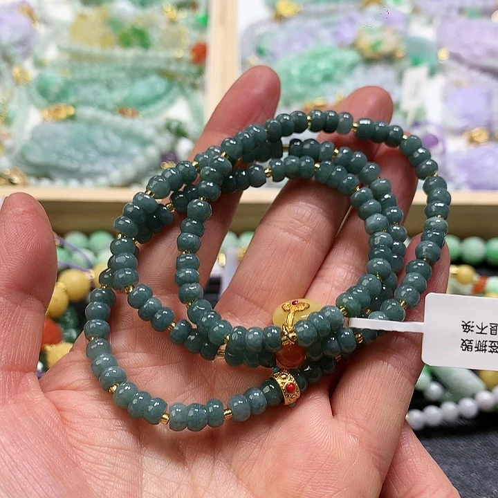 翡翠手链未镶嵌手串