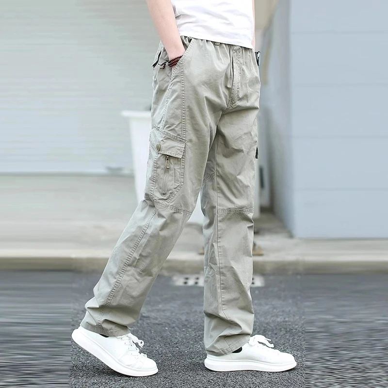美式高端工装裤男士夏季宽松户外潮牌运动大码百搭多口袋休闲长裤