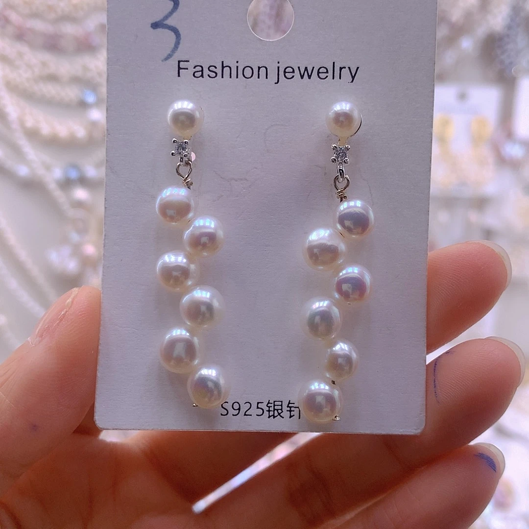 淡水珍珠未镶嵌耳饰