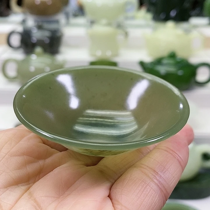未镶嵌和田玉挂件茶杯40m l