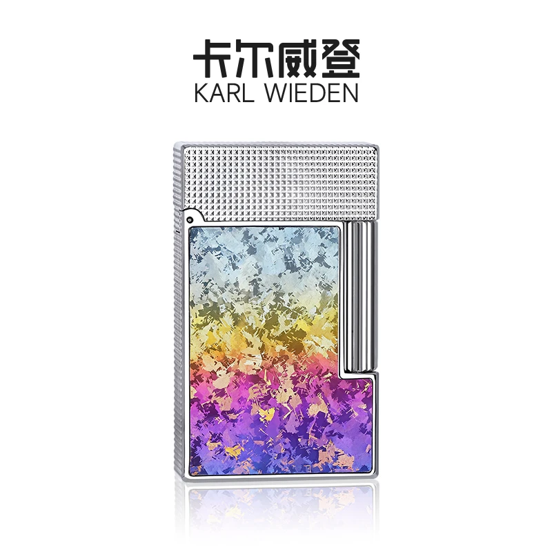 暗夜冰花-KW卡尔威登朗声煤油打火机钛合金镶嵌朗声机个性高档