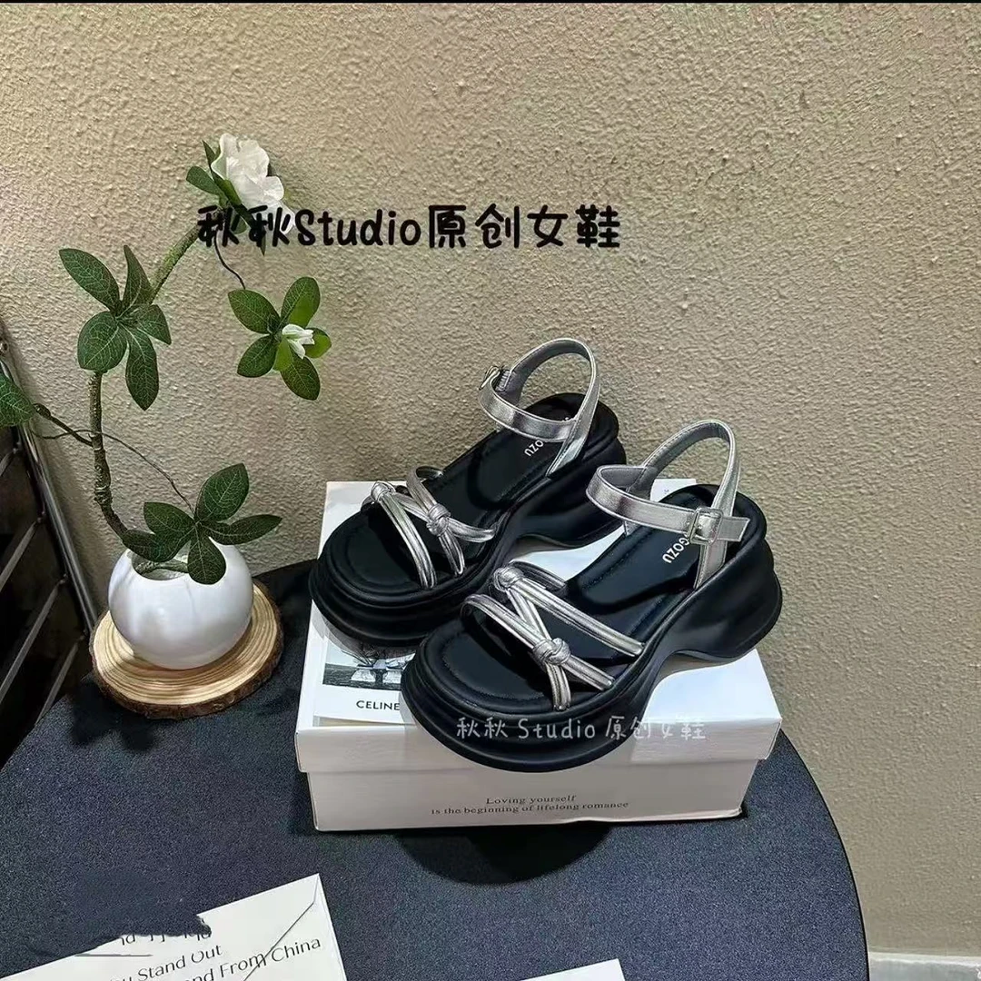 【欢欢专属】一脚蹬外穿女鞋2025夏季新款女士凉鞋软底软面沙滩凉鞋