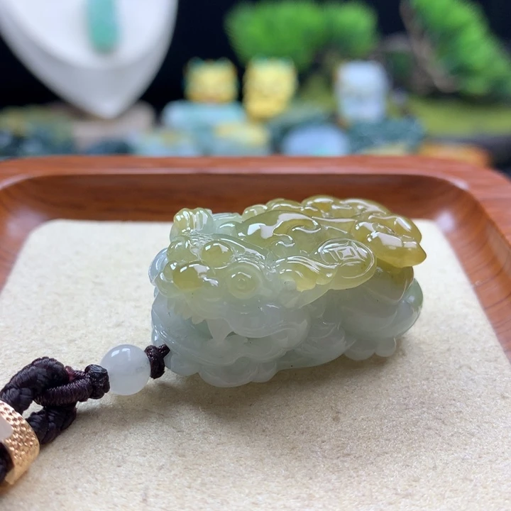 翡翠未镶嵌颈饰貔貅8