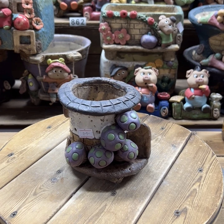 嘻哈多肉花盆百搭