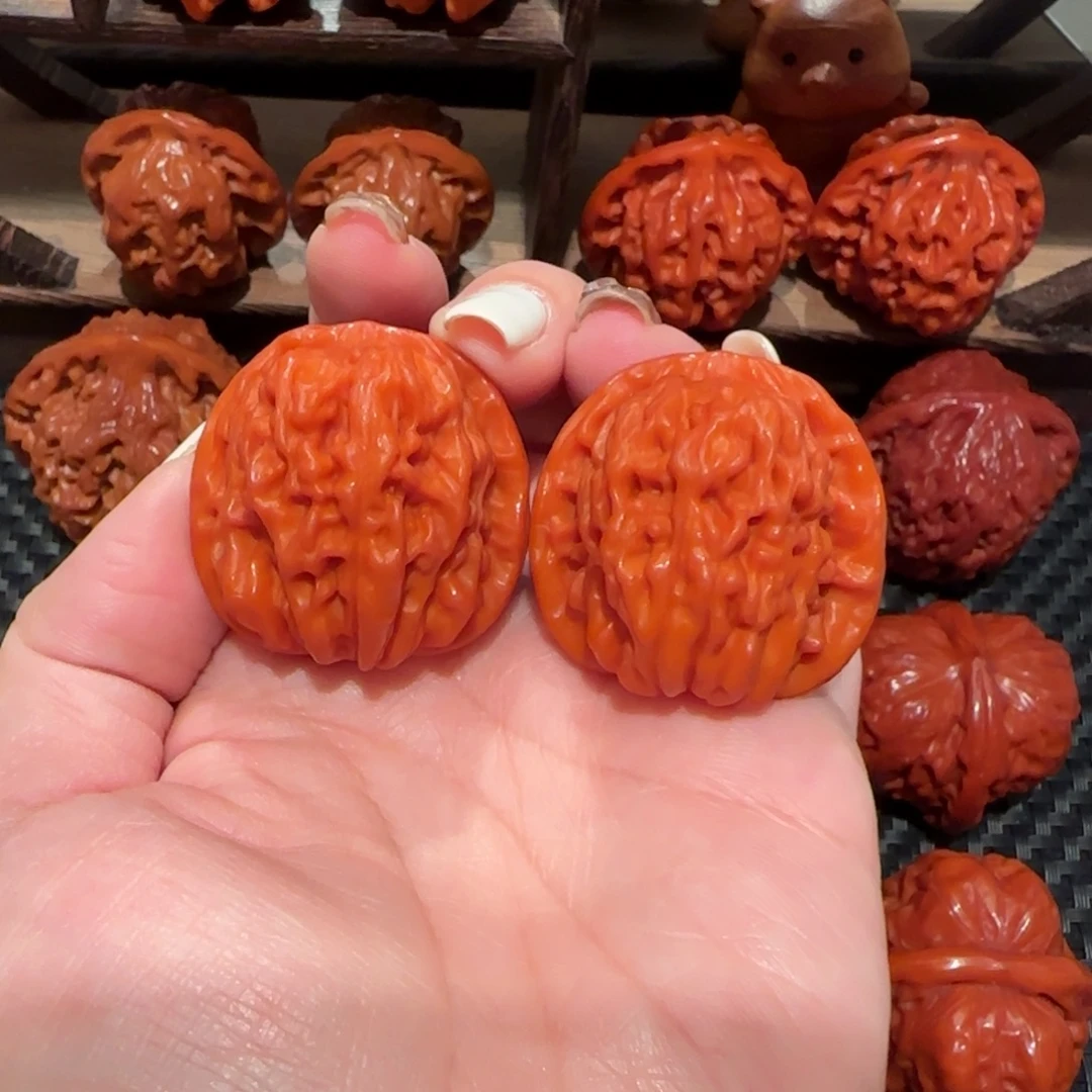 文玩核桃吊坠玉化四座楼35精品1652