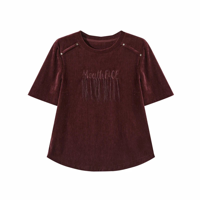 【九月】秋季T恤短袖休闲体恤小众上衣25T1262