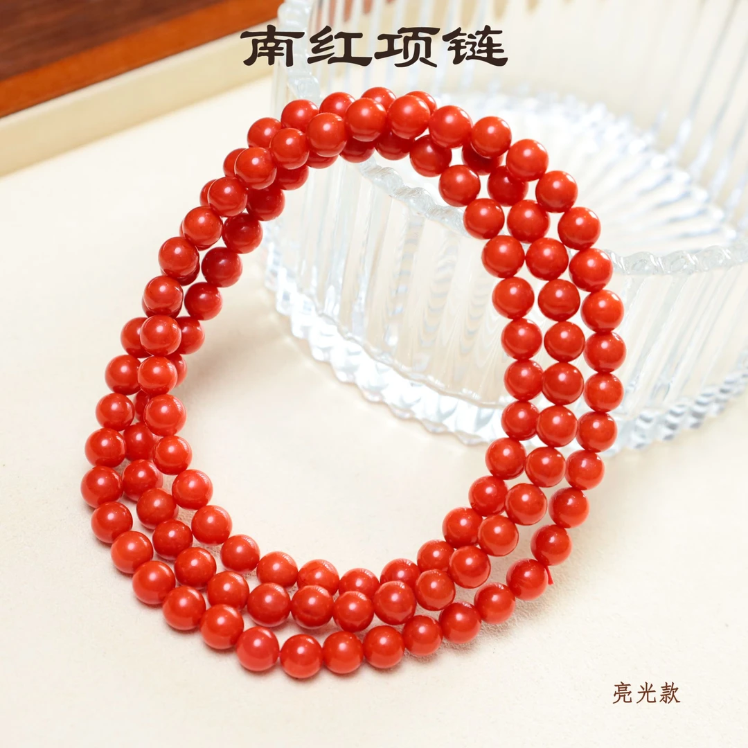 【心如珠宝甄选】南红顶顶项链 亮面ZJL011