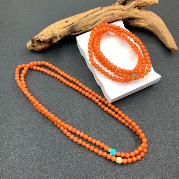 南红项链-多样性发一-250819038【尺寸约4mm】