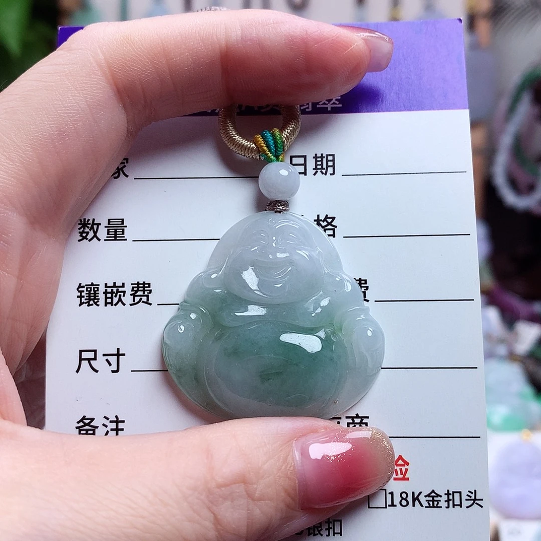 颈饰未镶嵌翡翠佛公45